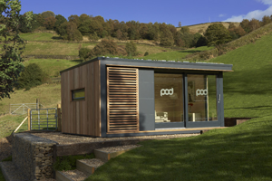Exterior of garden room by Pod Space