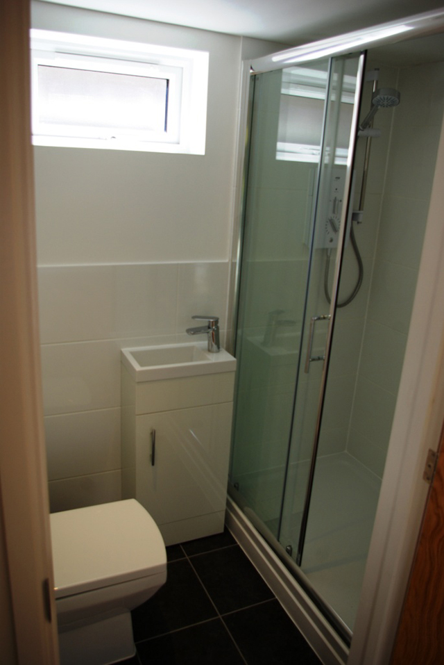 A small shower room but it has everything you need.