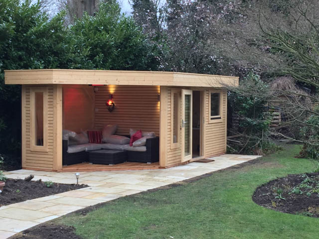 Garden room with covered seating area by Garden Affairs-1