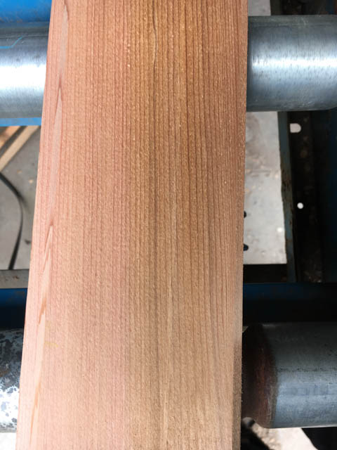 New cedar cladding