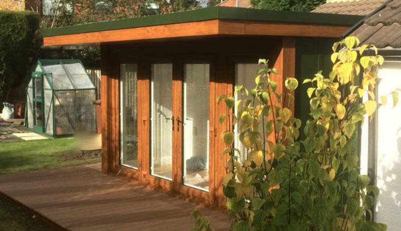A building regulation compliant garden room can double up as an extra bedroom