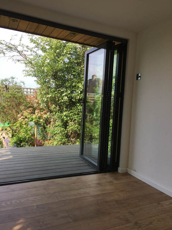 The interior of this Kent garden room is like a room in a new house