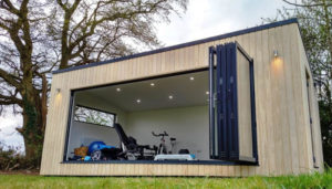 The bi-fold doors create a great connection with the garden