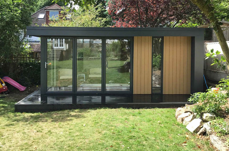 A garden office designed for remote working