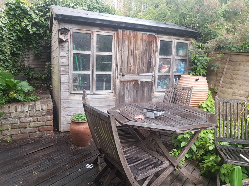 The garden shed was to be replaced