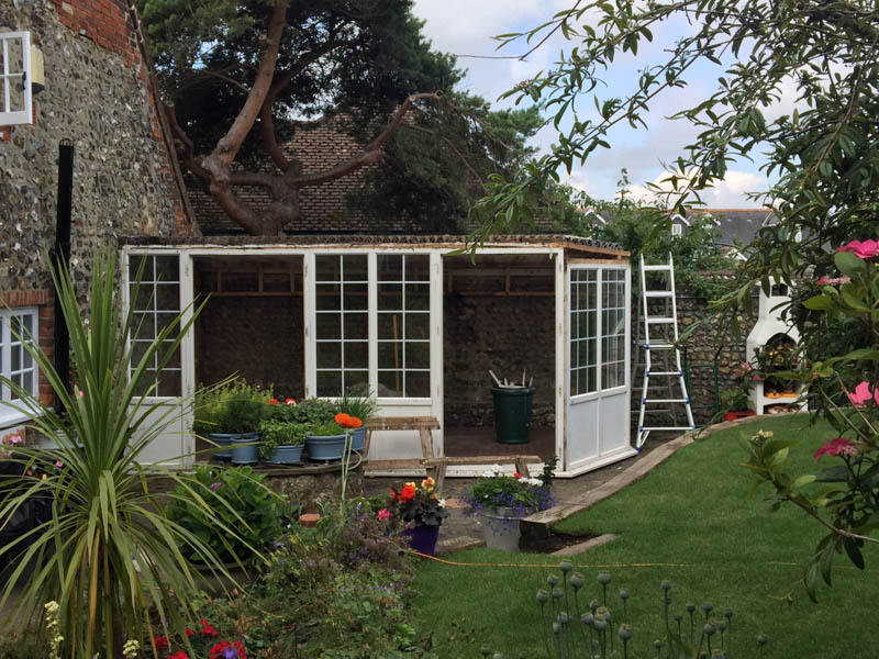 Timeless Garden Rooms removed the old conservatory