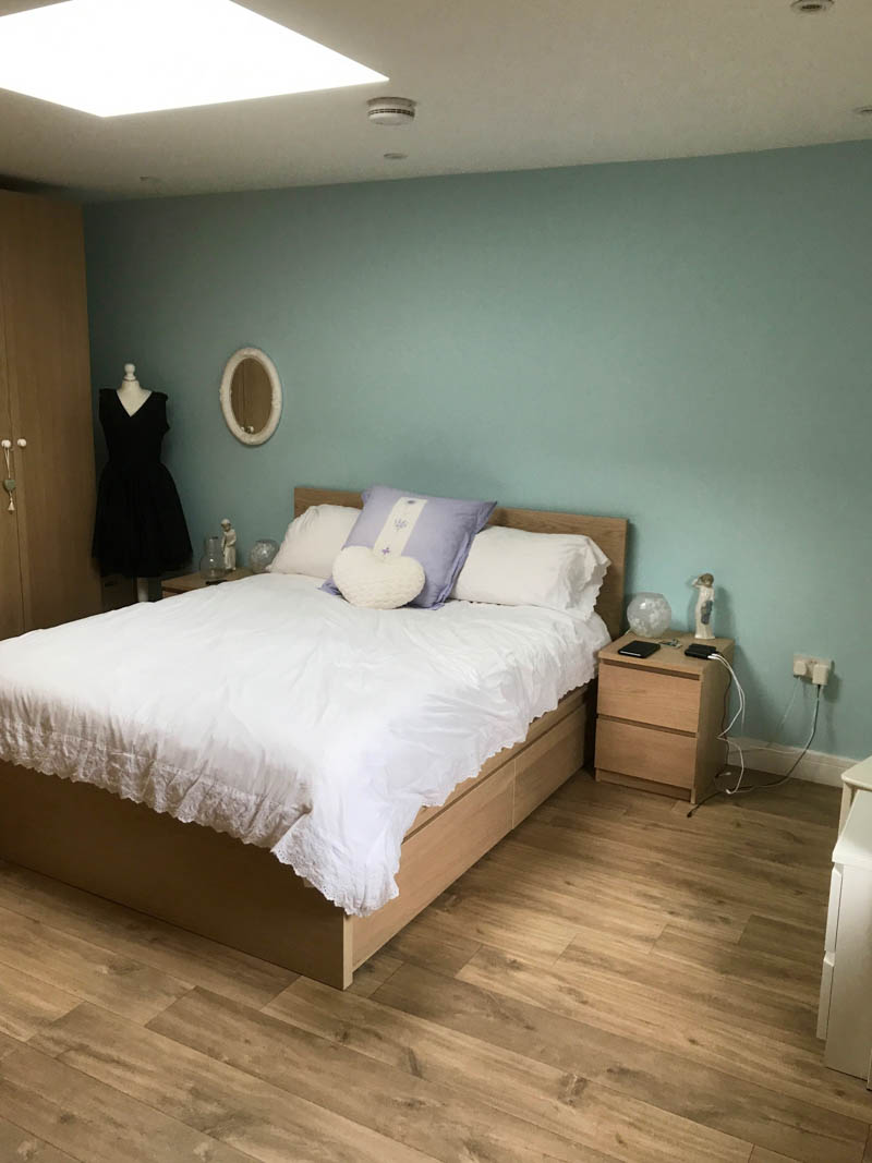Spacious bedroom in this annexe