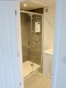 Shower rooms are becoming a popular addition to a garden room