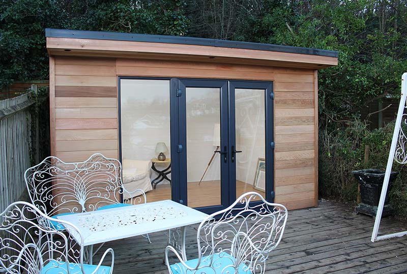 Prefabricated Cedar garden room