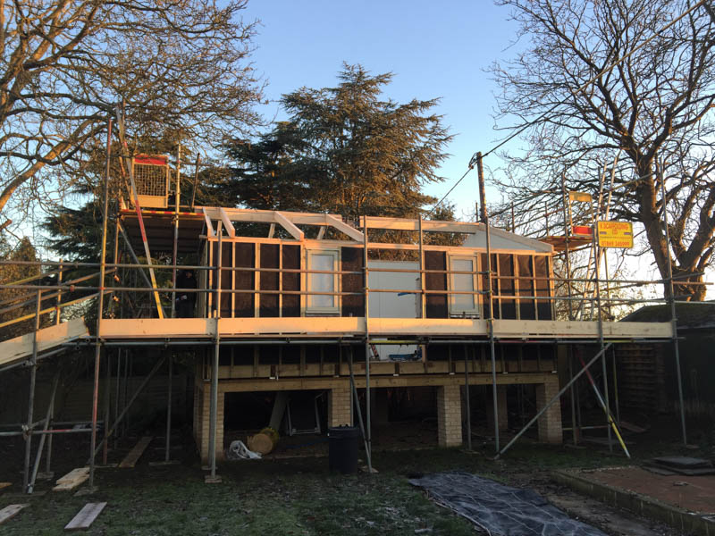 Scaffolding needed to be used on the build
