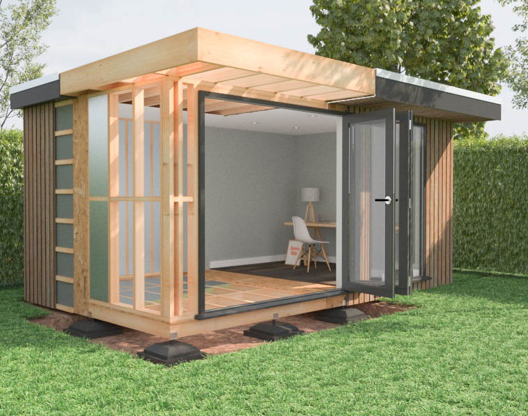 Garden rooms, on the other hand use a multi-layer construction system, incorporating materials used in modern house building.