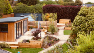 Two roomed garden studio