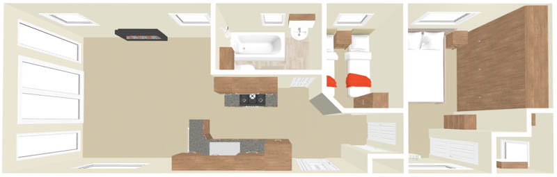 You can choose the layout that works for you, even incorporating a walk-in wardrobe!