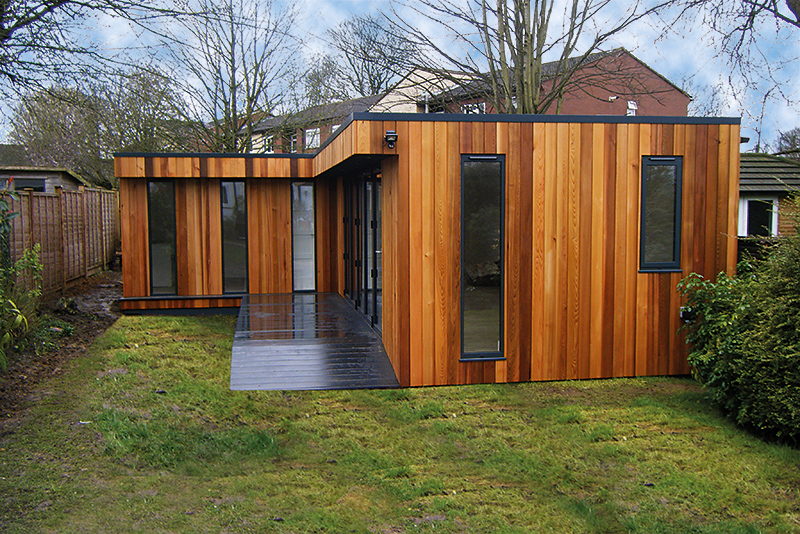 L-shaped granny annexe by Annexe Spaces