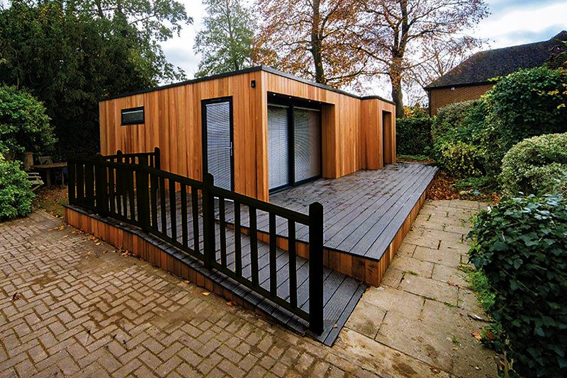Self-contained granny annexe building