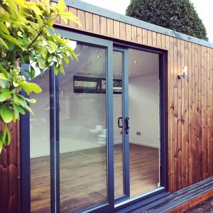 Thermowood clad garden office