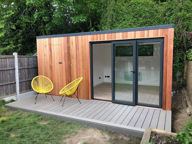 Garden office with secret shed