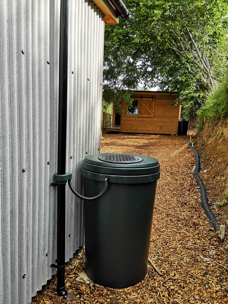 Corrugated steel cladding has been used on the rear walls