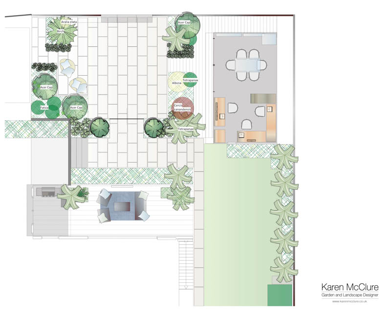 Karen McClure site plan for garden room