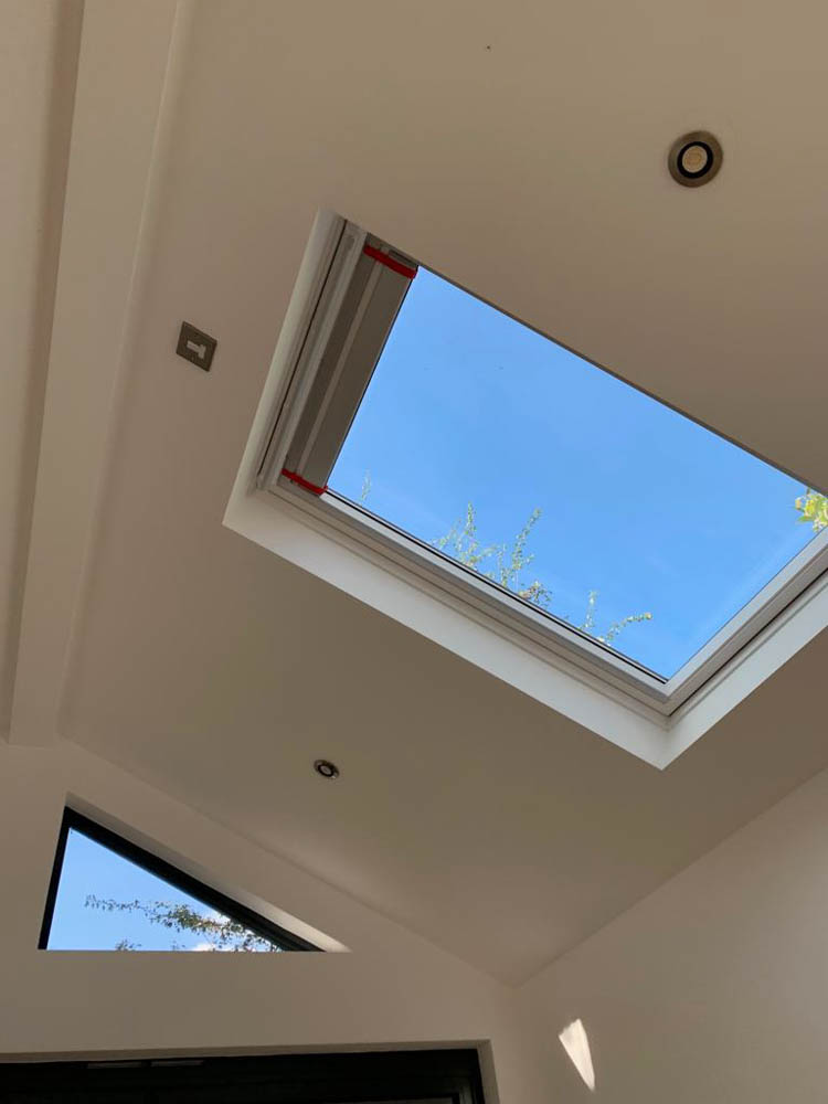 Two electric Velux windows have been fitted