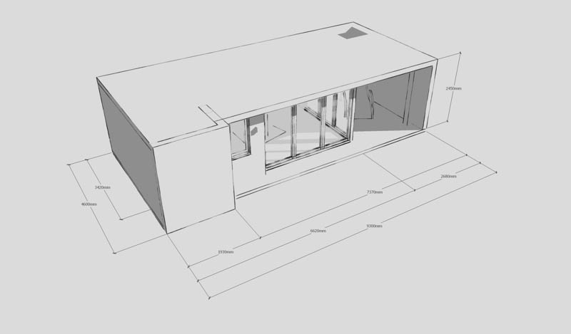 Design for a large garden office