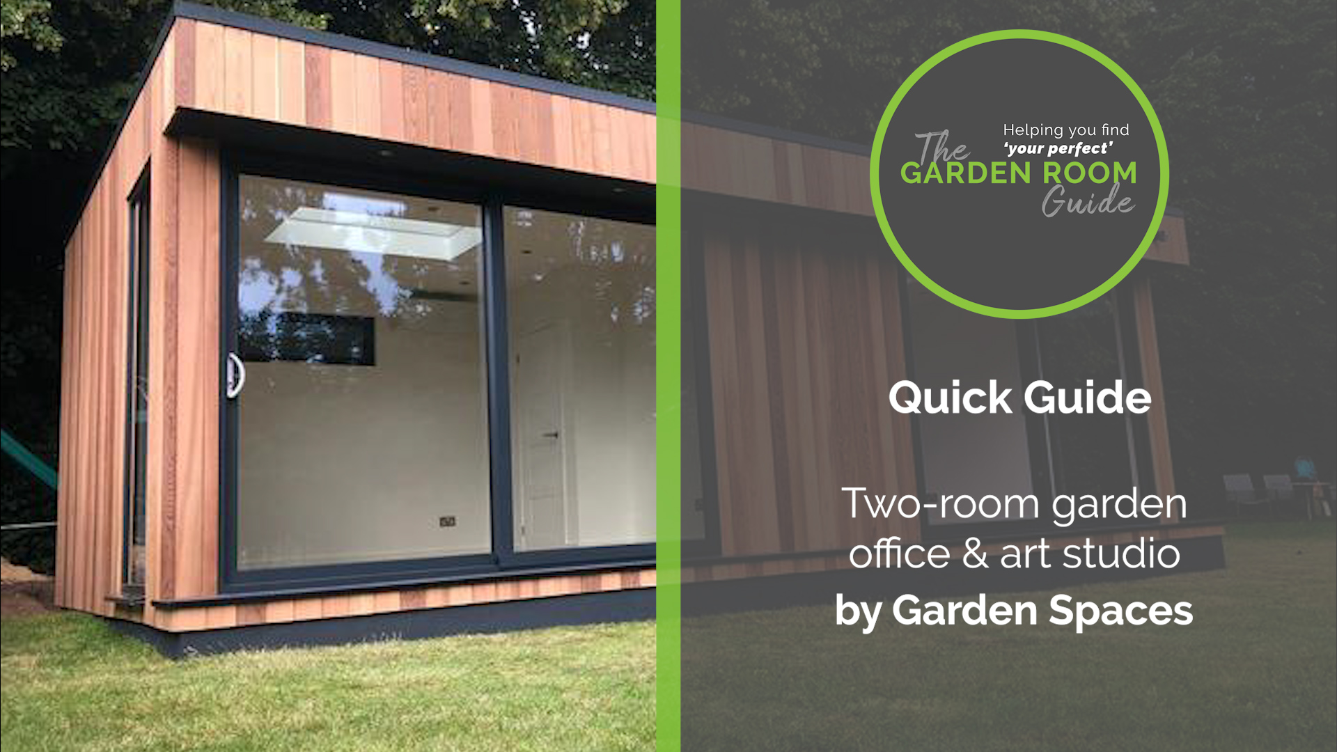 A quick look at a two room garden office & studio by Garden Spaces