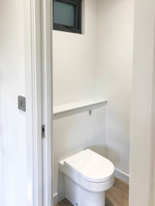 Toilet in a garden office by Swift Garden Rooms