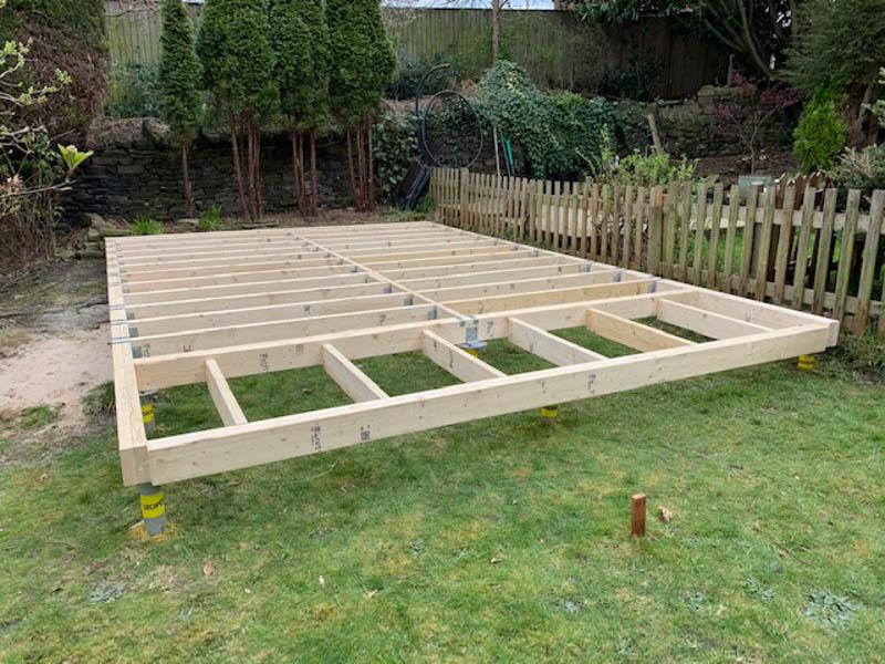 Garden room foundations by Stopdigging North