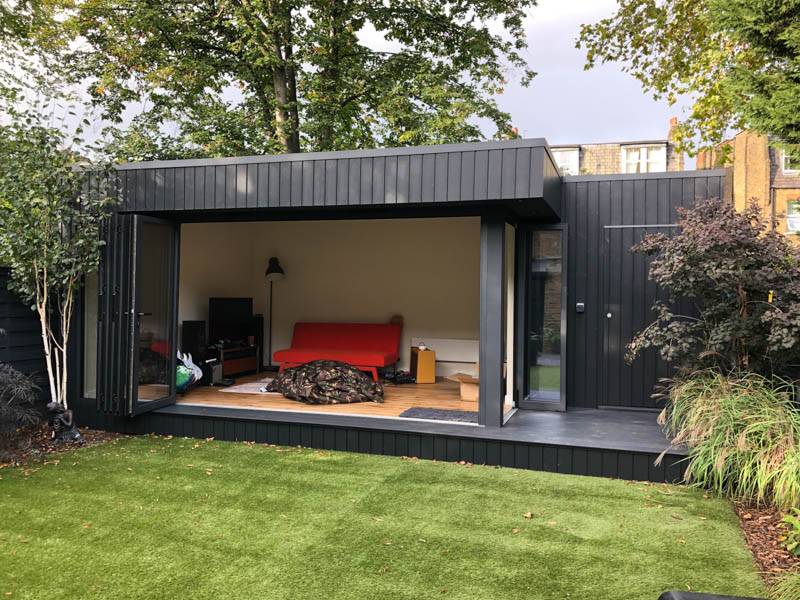 Custom sized garden room with shed