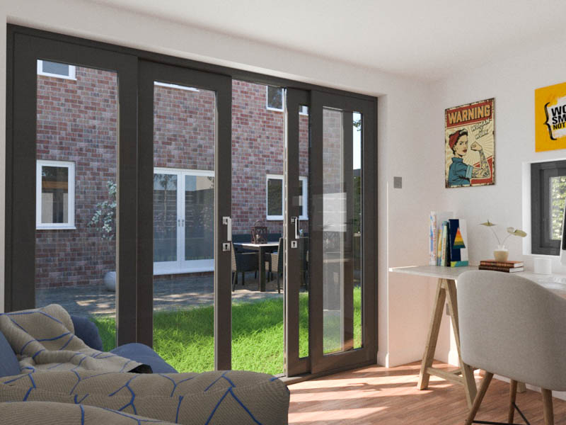 Garden room with french sliding doors