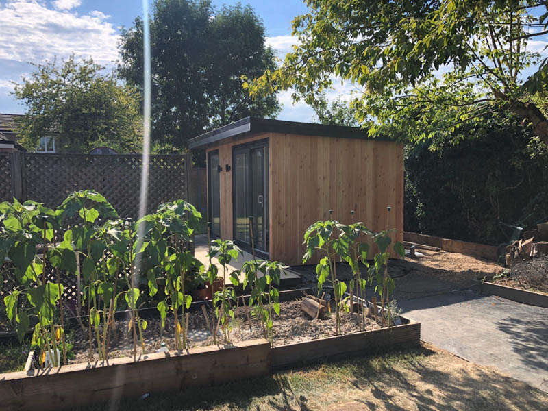Replace a shed with an insulated garden office by AMC Garden Rooms