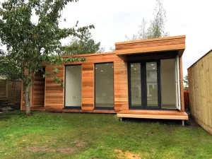 Large garden office with storage by AMC Garden Rooms