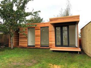 Large garden office with storage by AMC Garden Rooms-