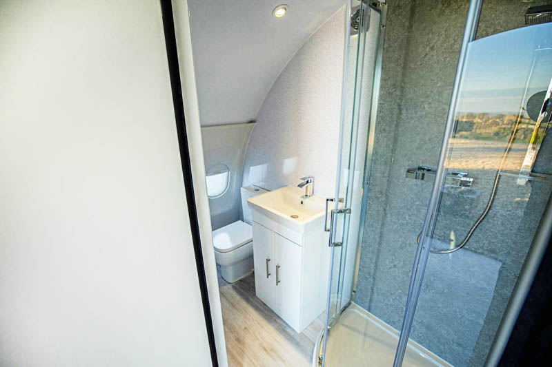 Shower room in a SkyPod