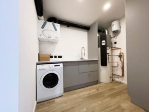 Utility room in a room in the garden annexe