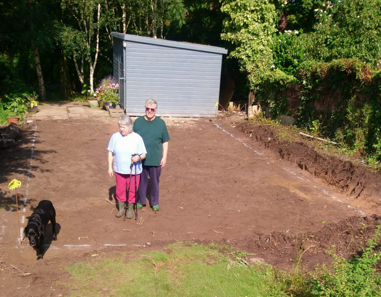 The garden prior to the annexe being built