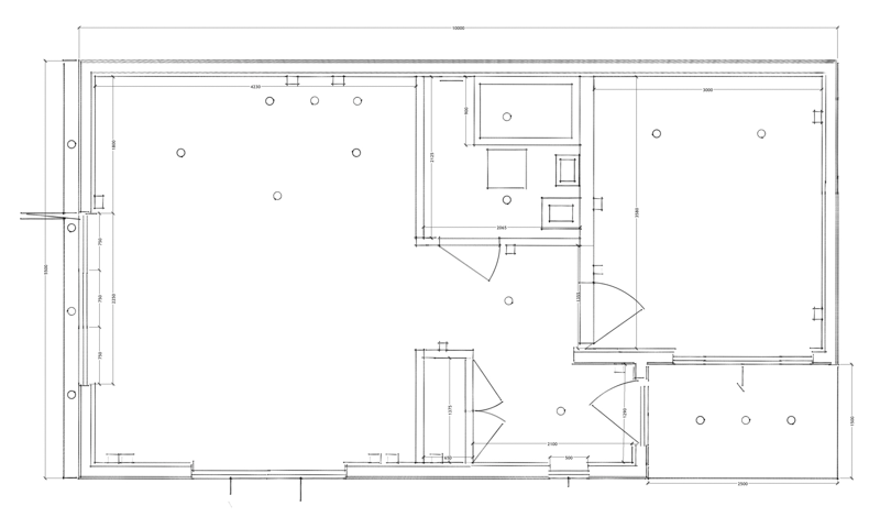 Floorplan of the one bedroom annexe