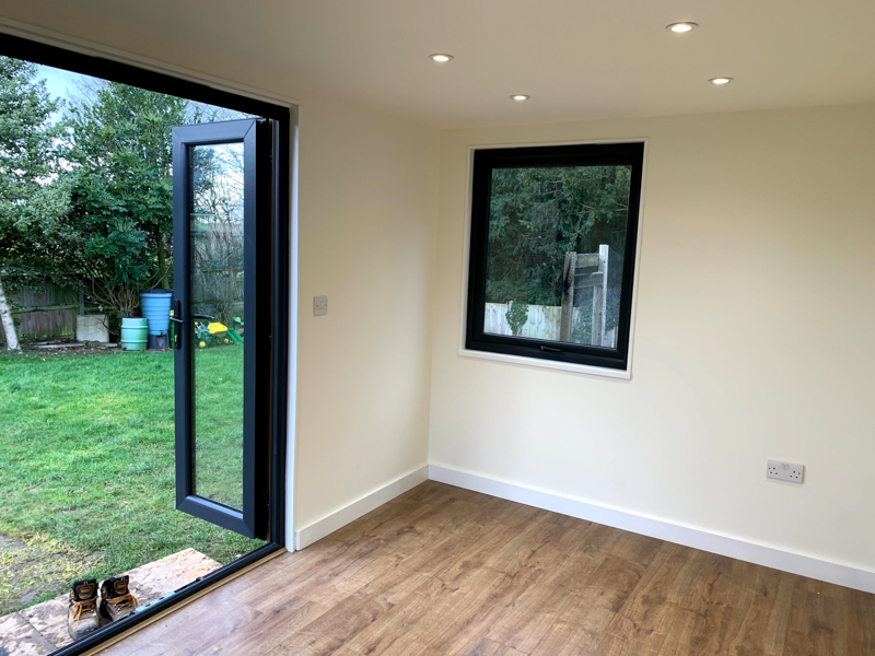 5m x 3m contemporary hobby room by Timeless Garden Rooms