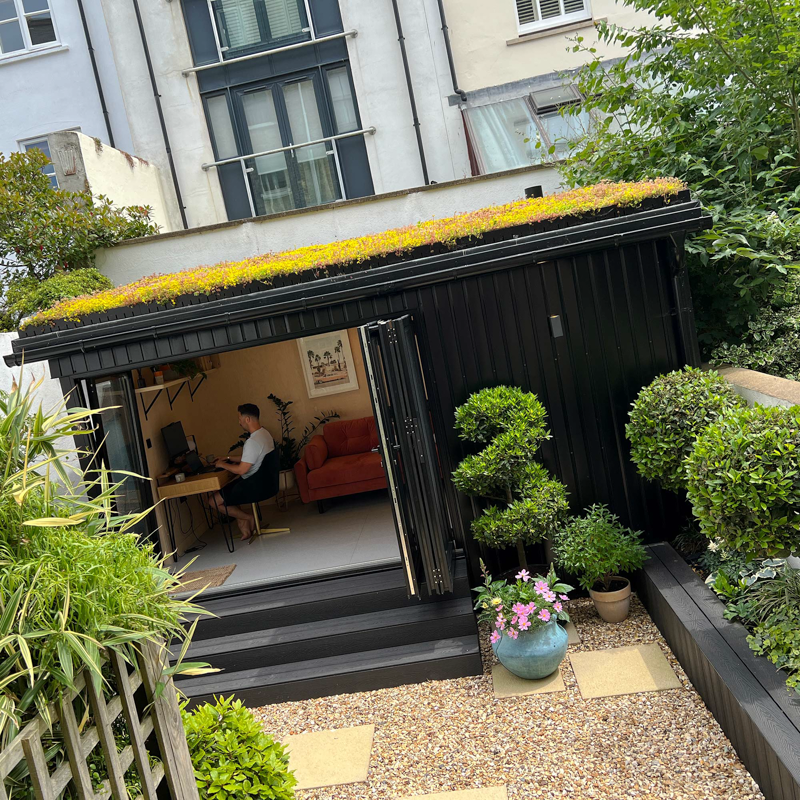 A garden office with personality by A Room in the Garden