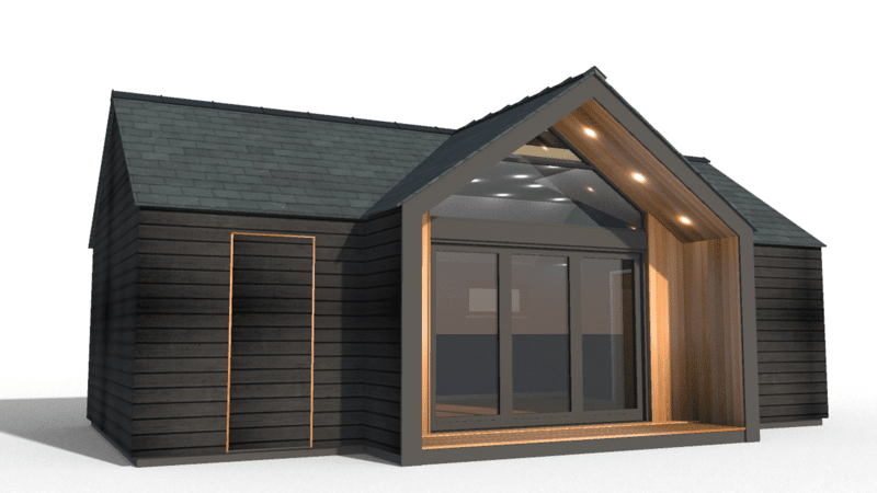 3d model of the garden gym and steam room