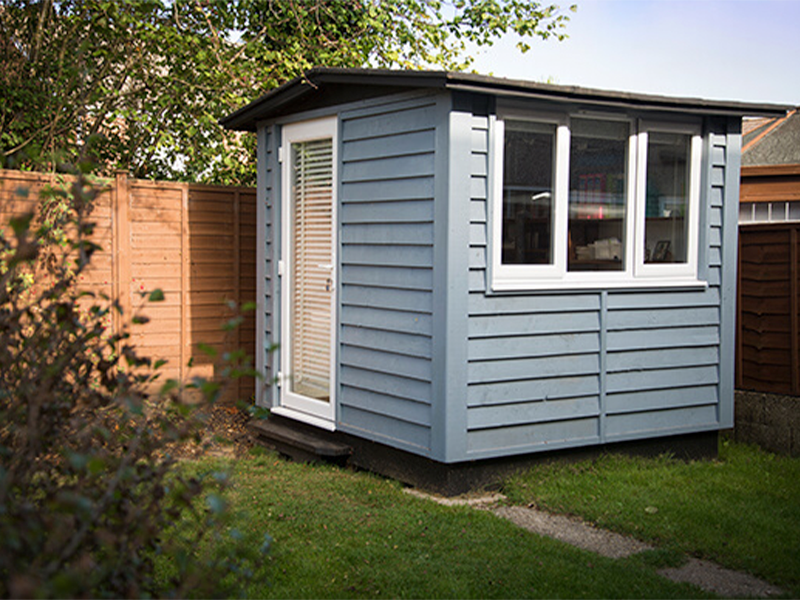 SMART Garden Rooms, Offices & Studios offer a lowline pitched roof option