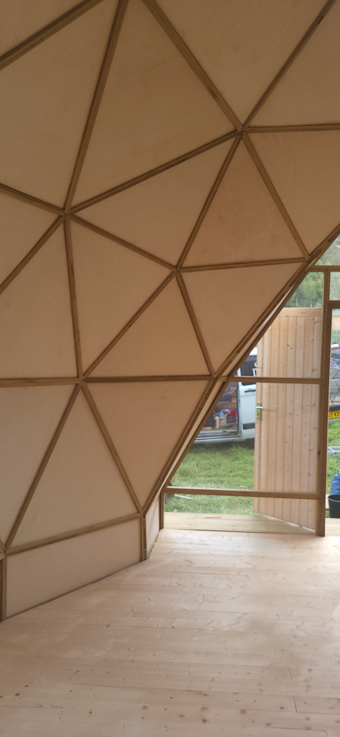 The interior of a Snowdon Dome has a unique aesthetic
