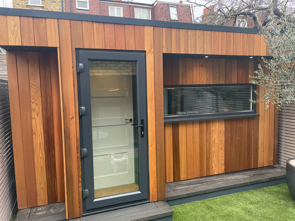 Garden Spaces soundproof studio with acoustic porch