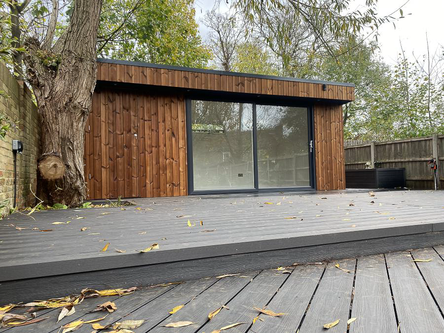 Garden Spaces office with concealed store room