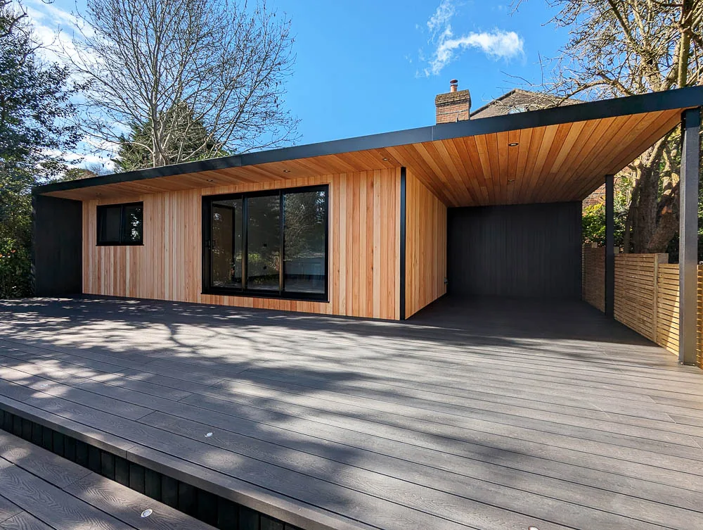 Black Southern Grandis has been mixed with Western Red Cedar