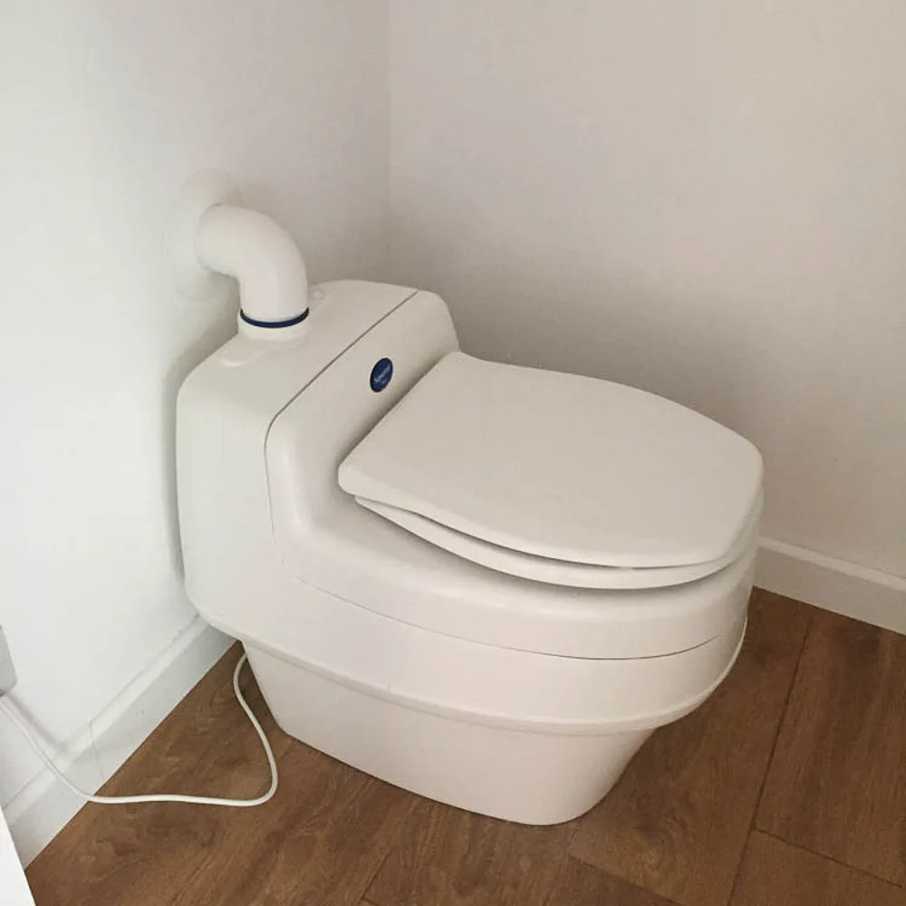 Separett eco loo fitted by Garden2Office in one of their garden rooms