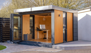 Kennedy Garden Retreats offer birch plywood interiors