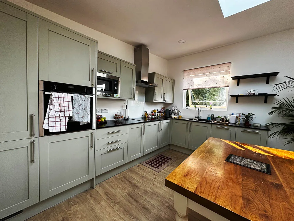 A well equipped farmhouse kitchen has been created