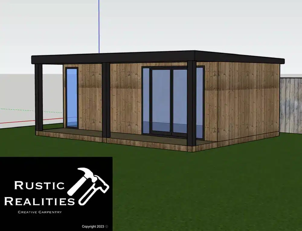 Rustic Realities design for the pilates studio