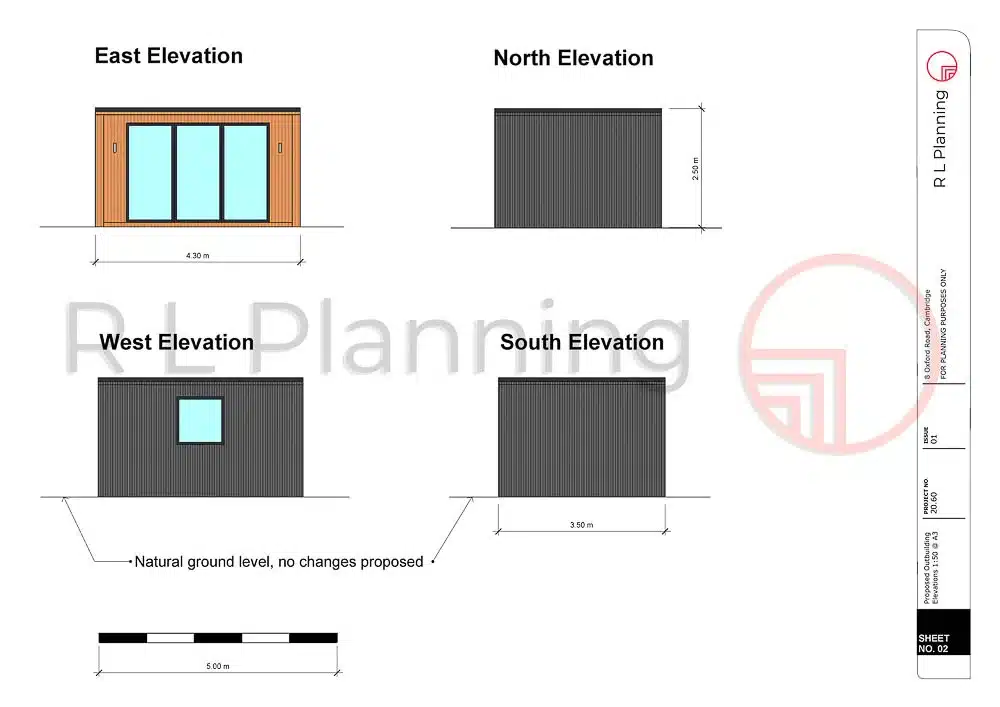 R L Planning can help you with your garden room or annexe project